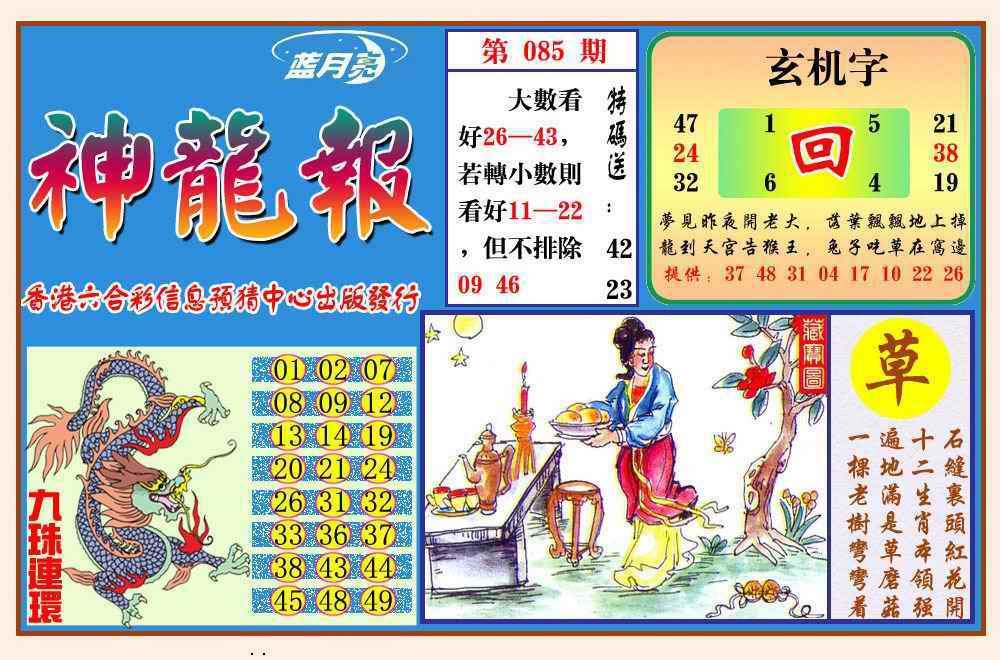 六合彩085期神龙报(新图)