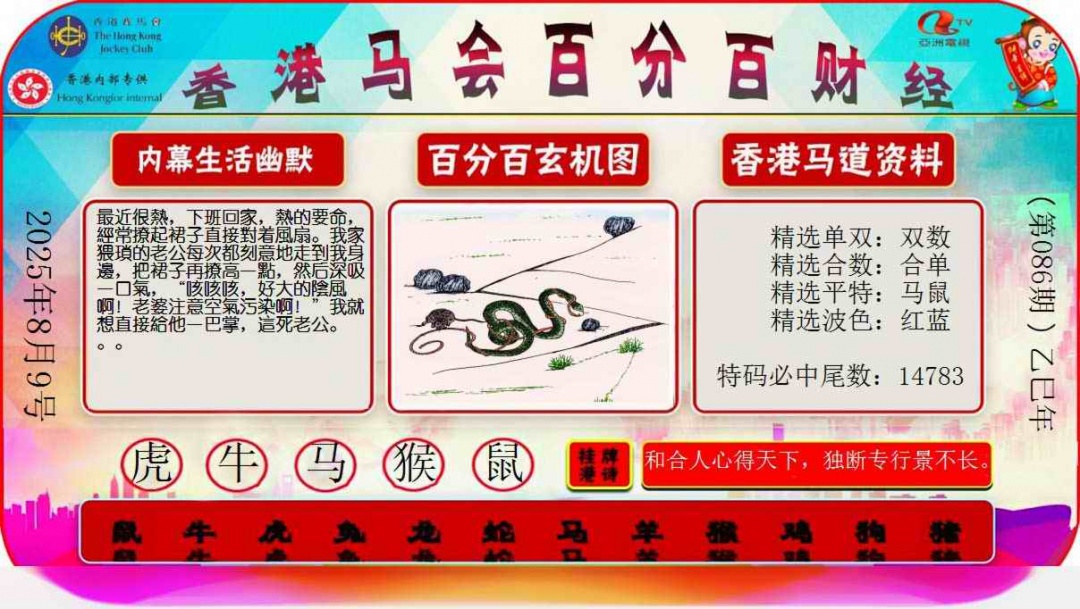 六合彩086期百分百财经
