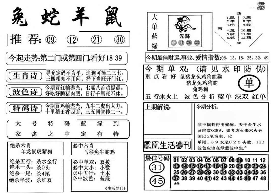 六合彩086期生活快报(新料)