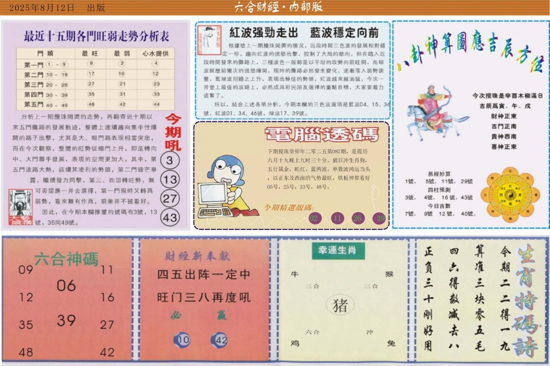 六合彩087期六合财经B