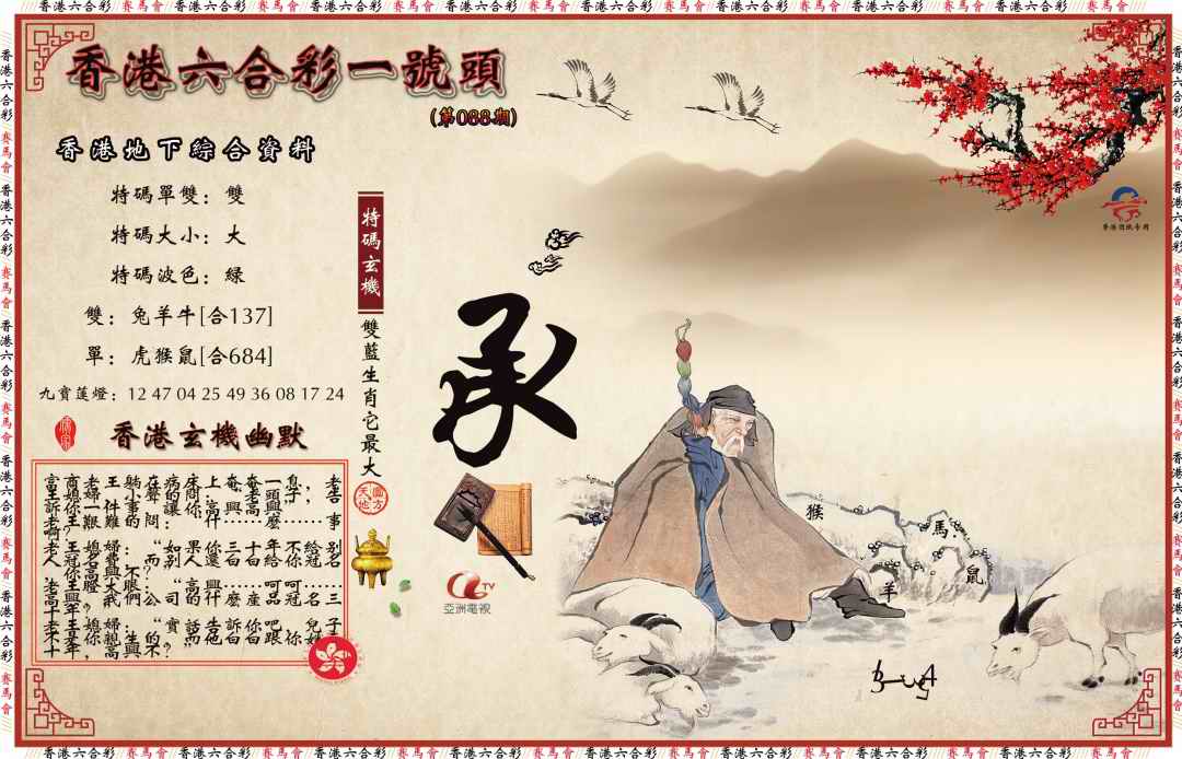 六合彩088期一号头