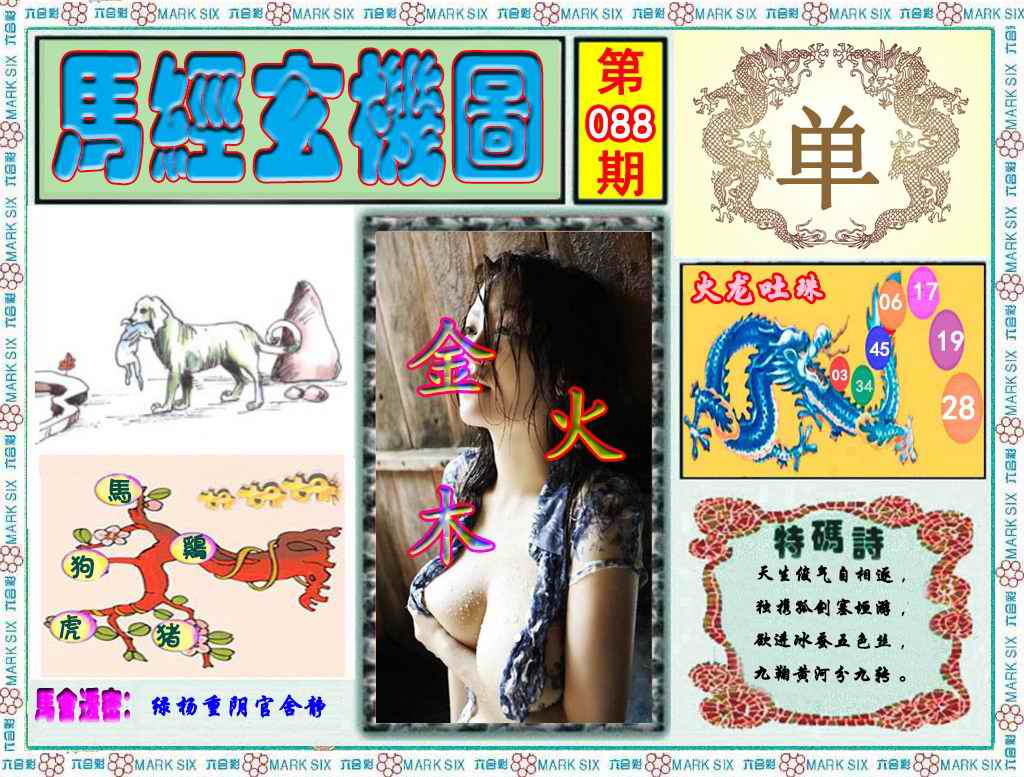 六合彩088期马经玄机图（荐）