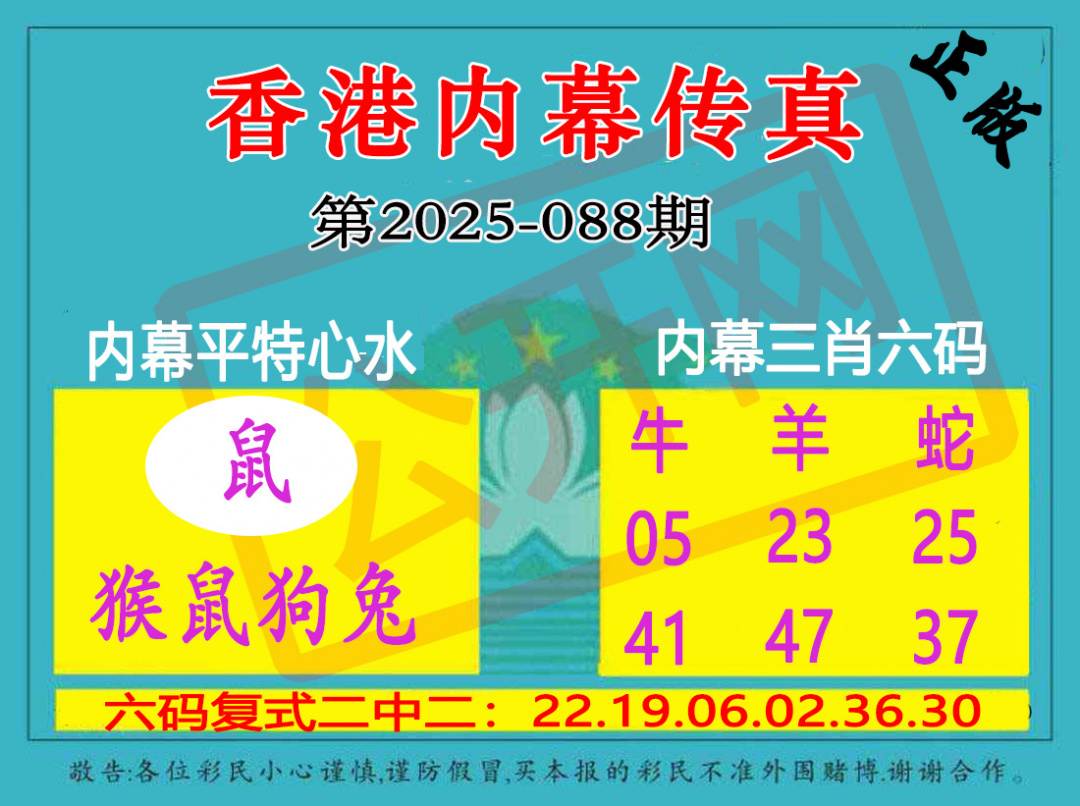 六合彩088期香港内幕传真三肖报