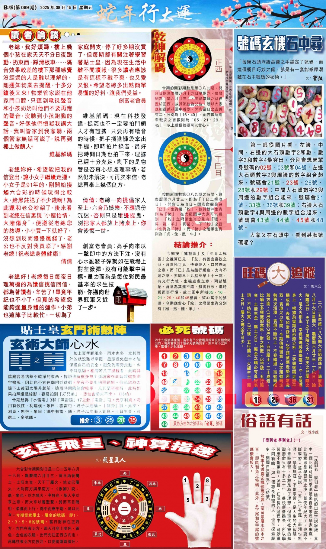 六合彩089期大版贴士皇-2