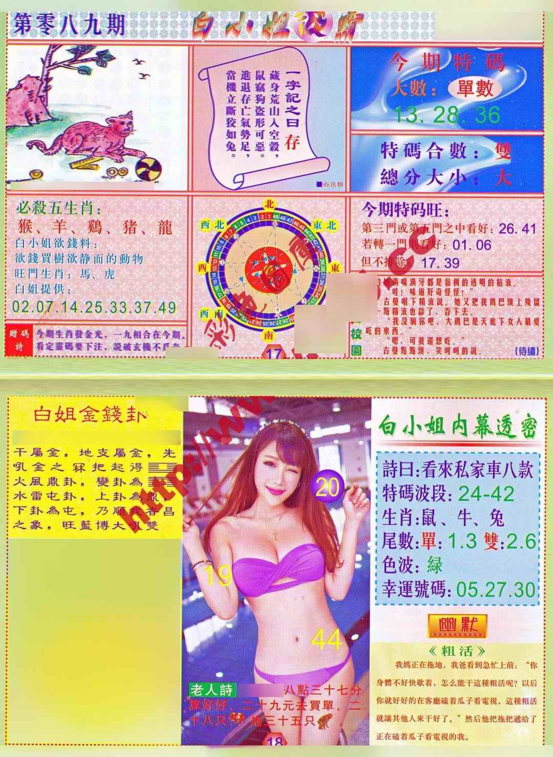 六合彩089期白小姐波霸