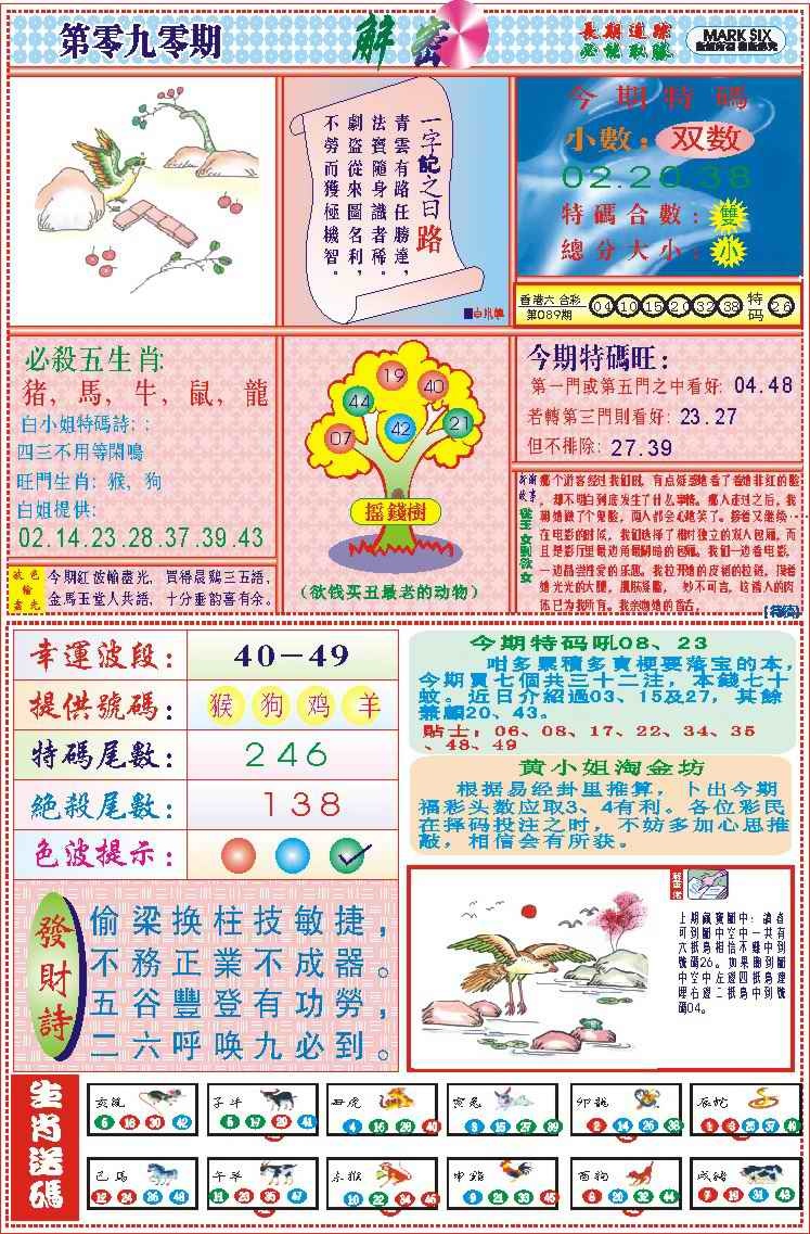 六合彩090期118解密(新图)