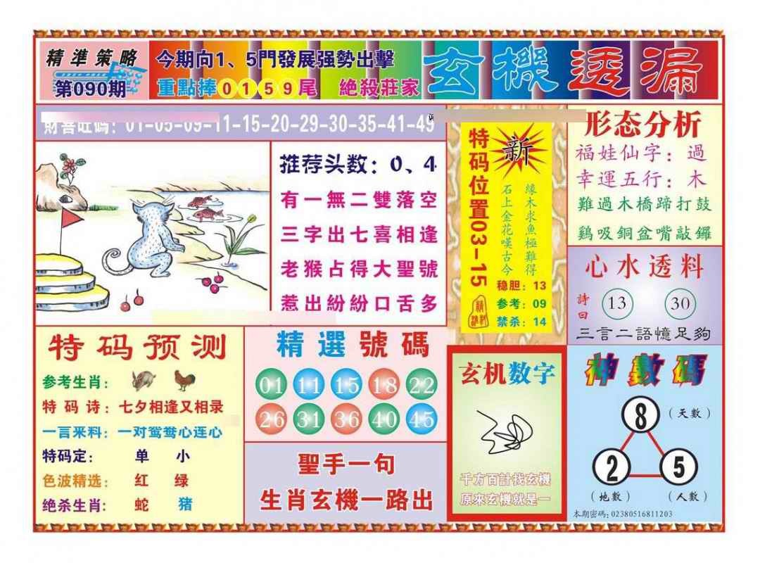 六合彩090期玄机透漏（新图）