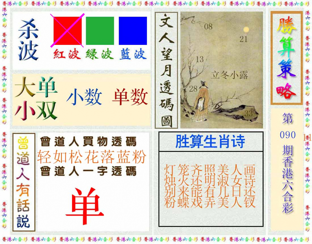 六合彩090期胜算策略(彩)