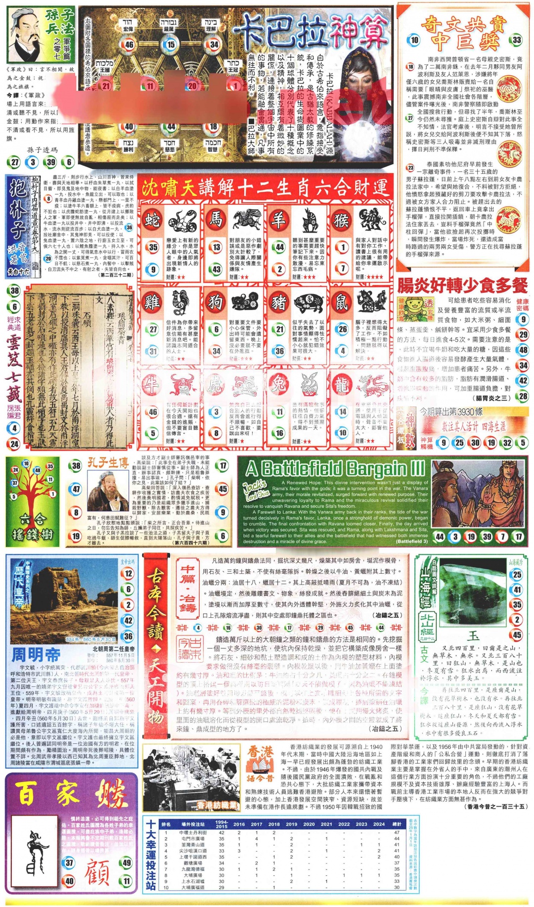 六合彩090期新报玄机(港版)D