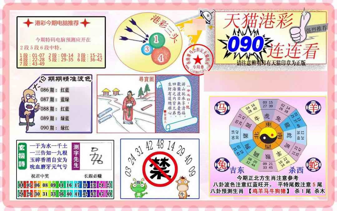 六合彩090期港彩连连中