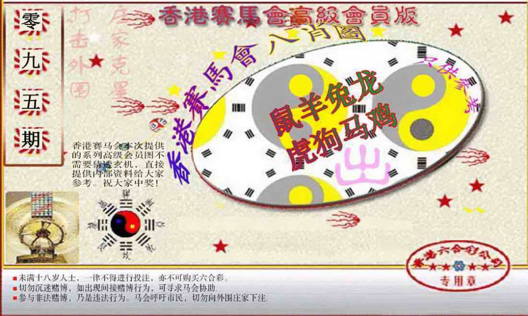 六合彩095期赛马会高级八肖图(新）
