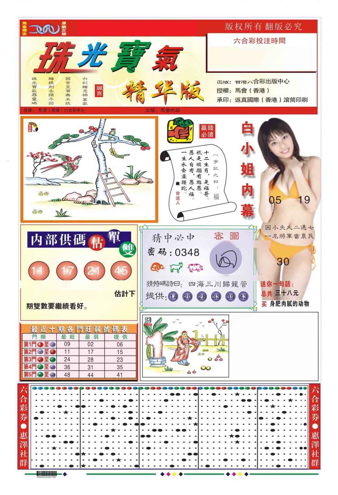六合彩095期珠光宝气A（新图）