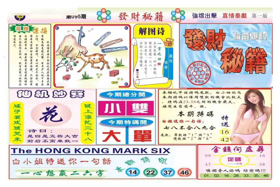 六合彩095期发财秘籍A（新图）