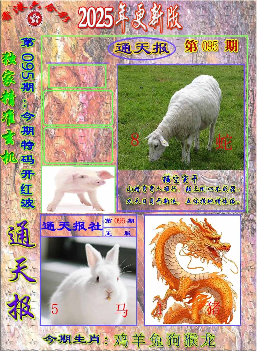 六合彩095期新通报