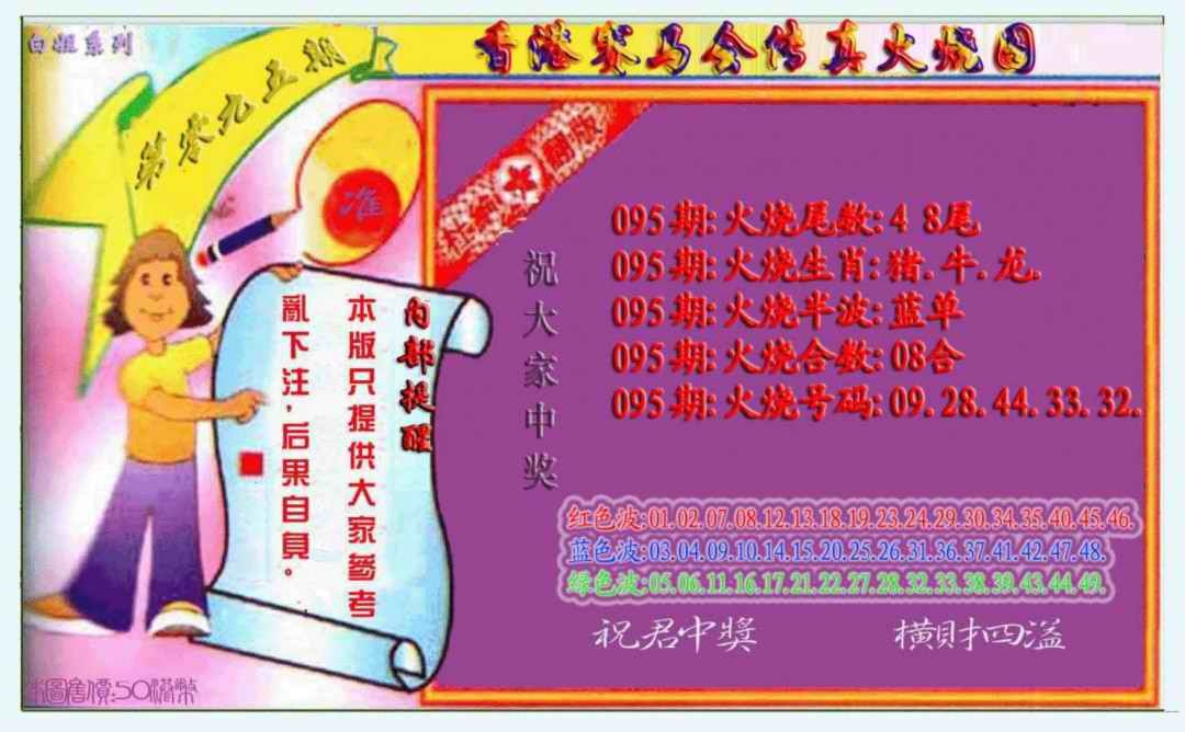 六合彩095期火烧图（新）