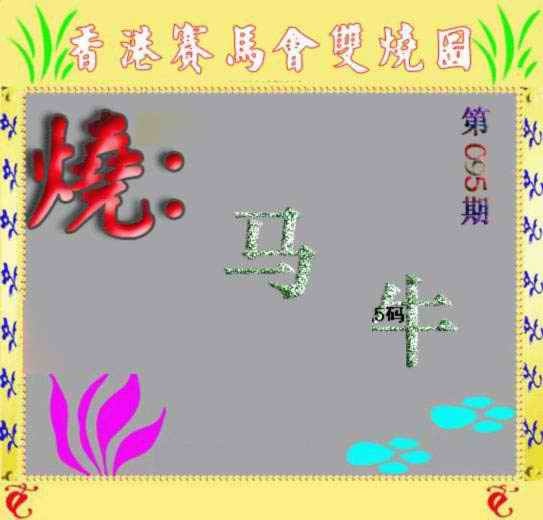 六合彩095期马会双烧图