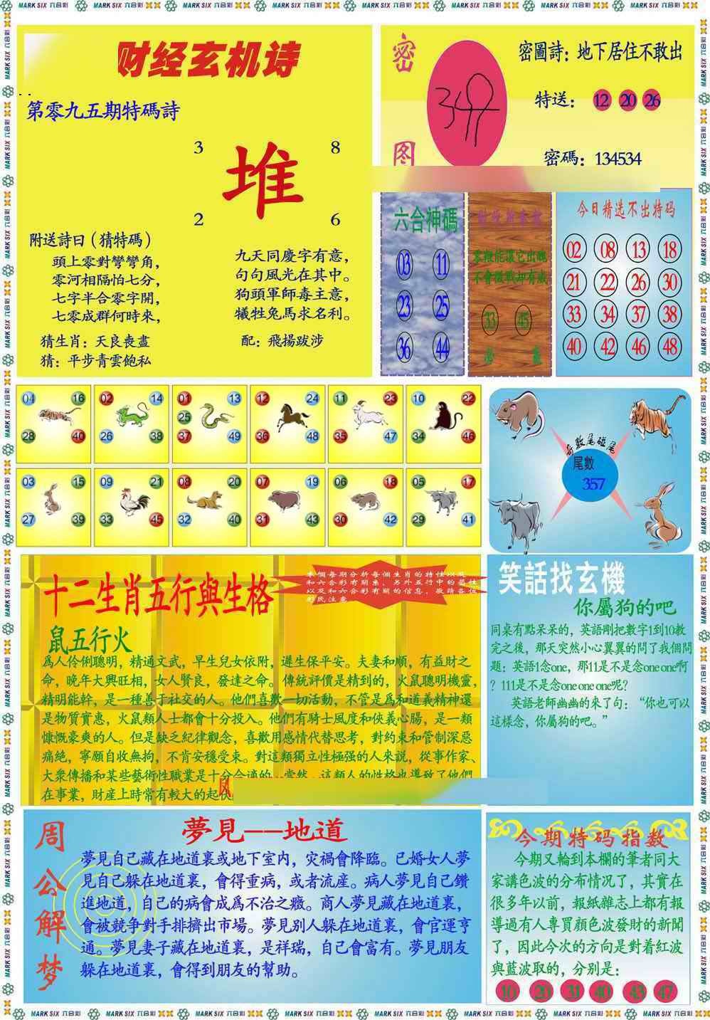 六合彩095期马经财经B(新图推荐)