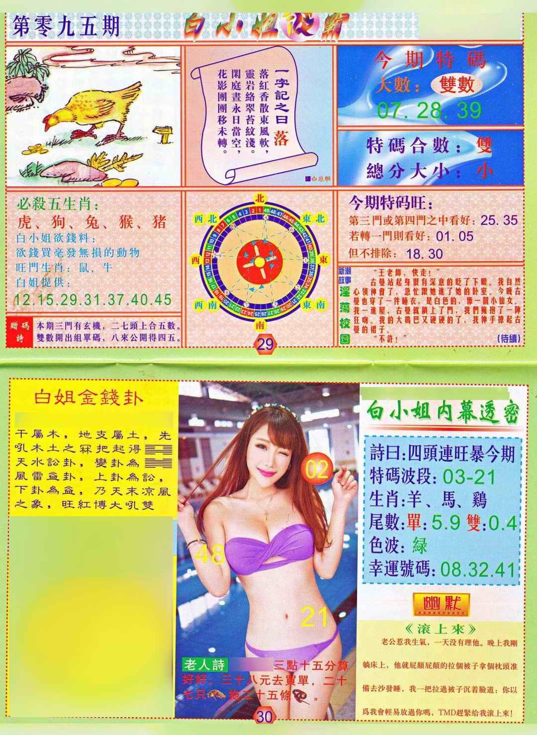 六合彩095期白小姐波霸