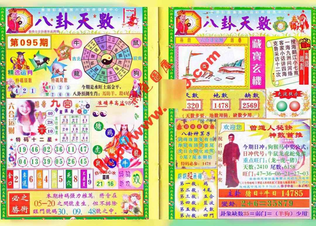 六合彩095期八卦天数