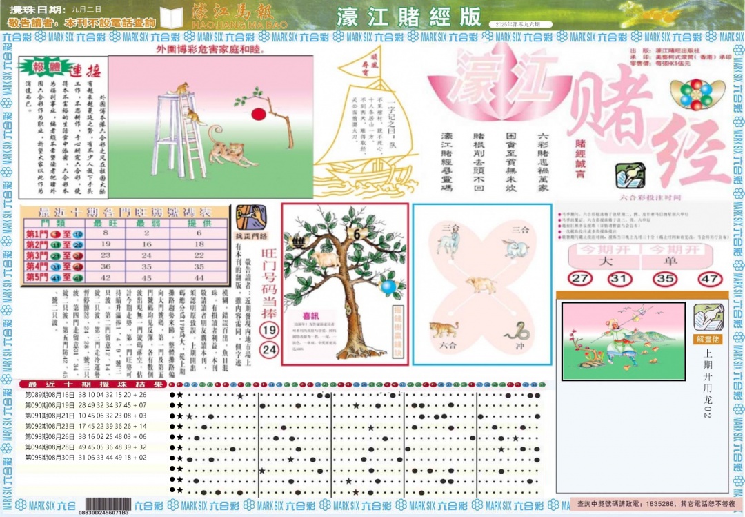 六合彩096期濠江赌经A