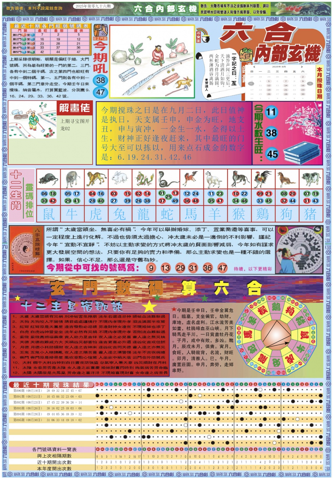 六合彩096期六合内部玄机A