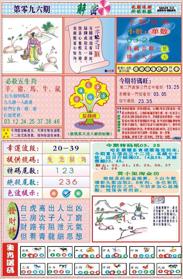 六合彩096期118解密(新图)