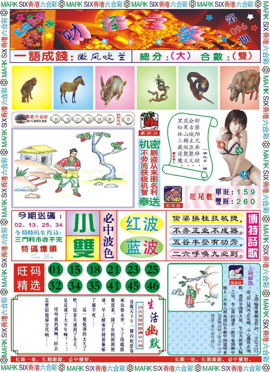 六合彩096期118财经宝鉴(新图)