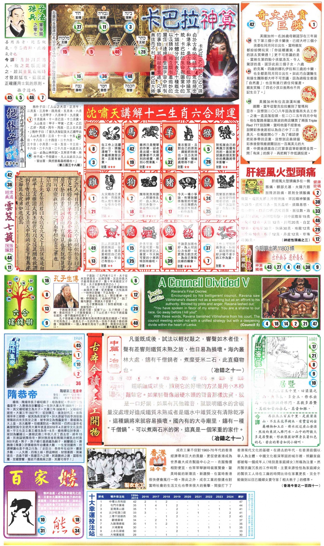 六合彩096期新报玄机(港版)D