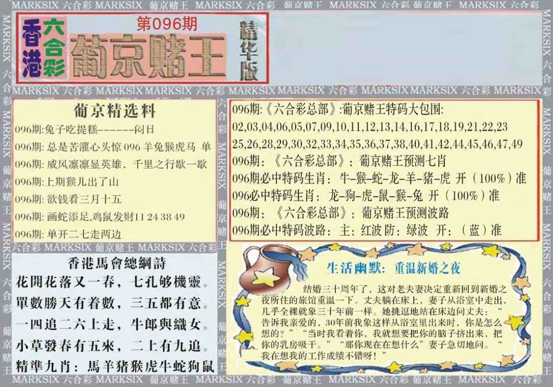 六合彩096期葡京赌王（正版）