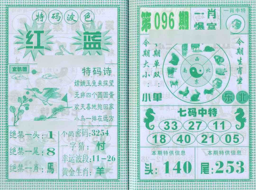 六合彩096期一肖爆富