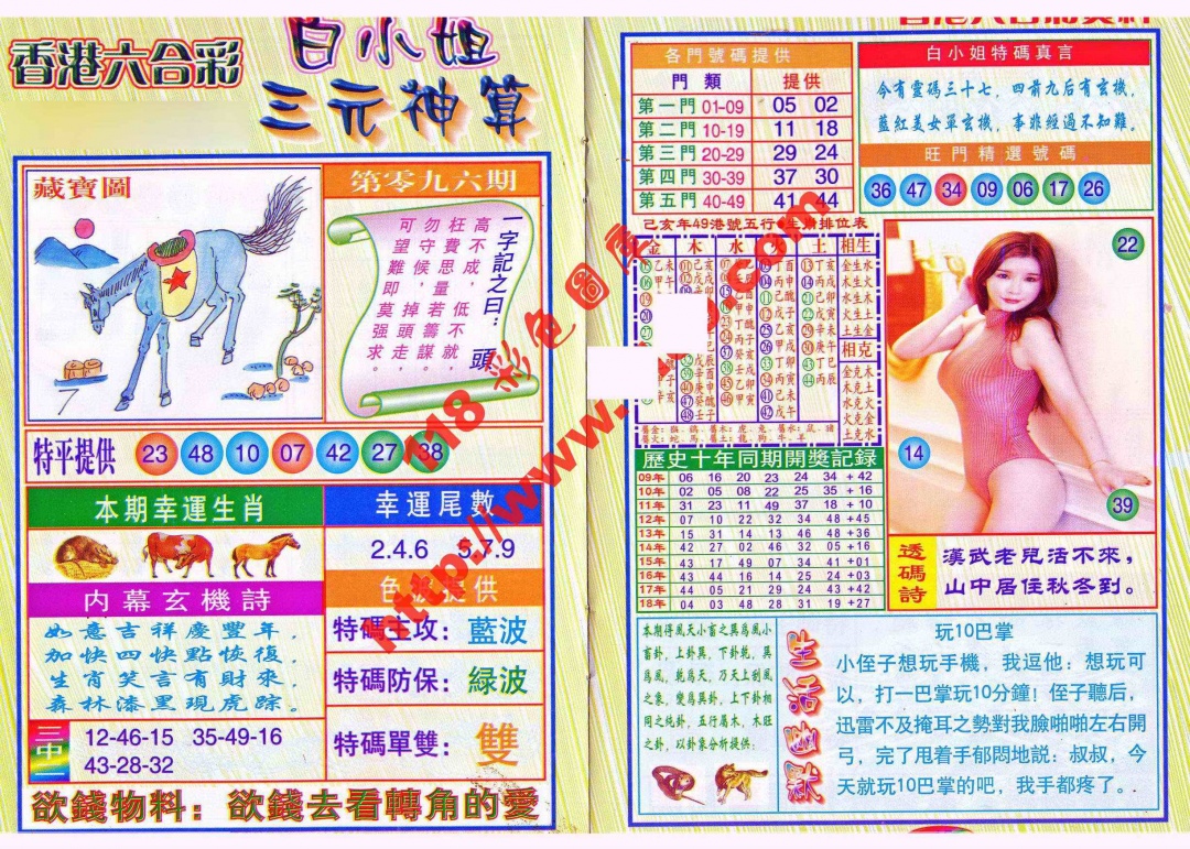 六合彩096期三元神算