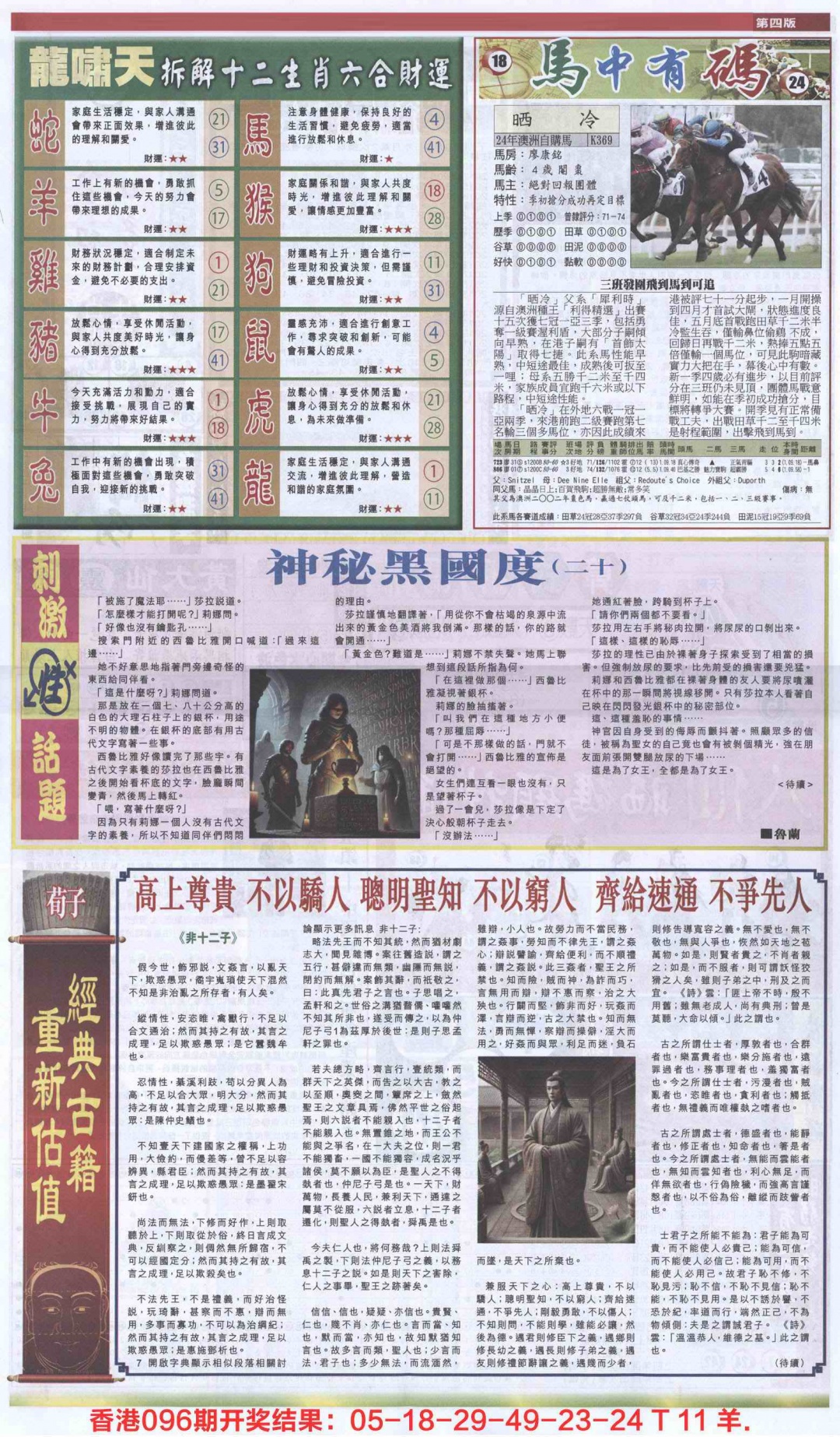 六合彩097期新报跑狗-2(背面)