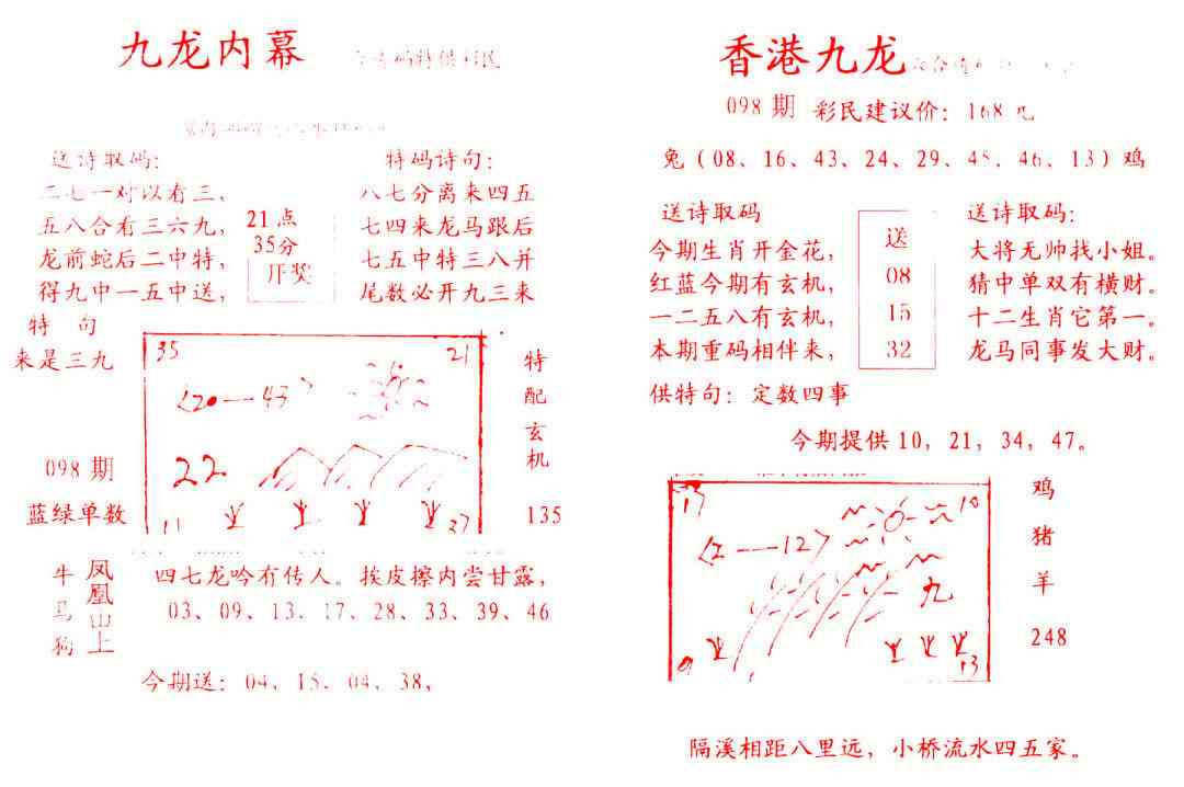 六合彩098期九龙内幕